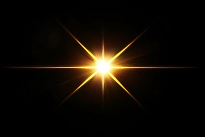 An isolated gold blink light effect background lighting outdoors.