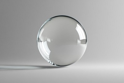 A few transparent bubble floating sphere contemporary minimalist.