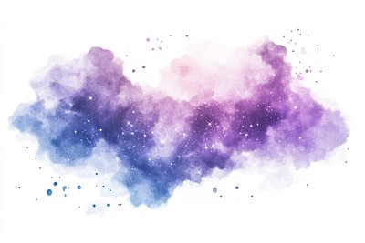 Nebula glow watercolor background ethereal.