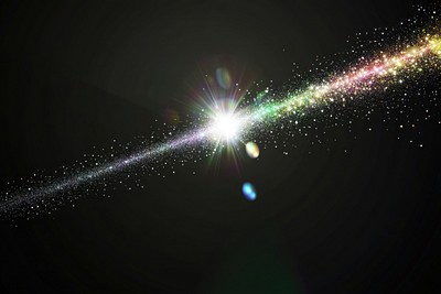 Light universe sparkle effect.