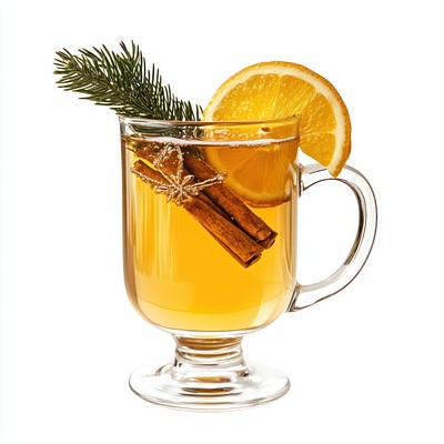 Real hot toddy beverage glass drink.