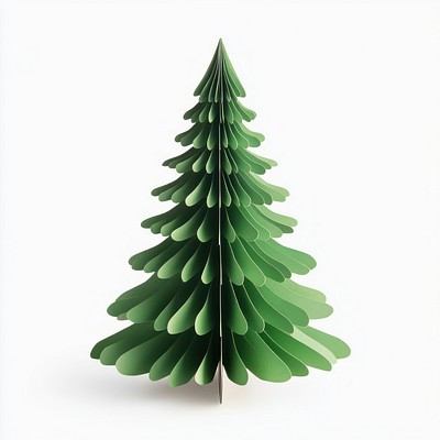 A Christmas tree paper craft christmas decoration christmas decorations.