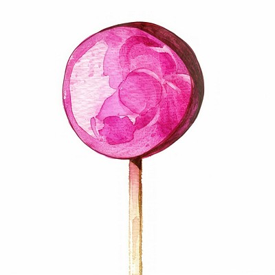 Lollipop sweets illustration watercolor.