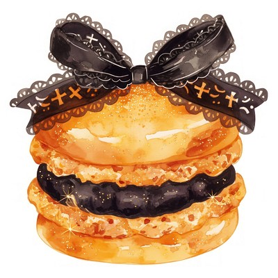 Macaron confectionery illustration dessert.