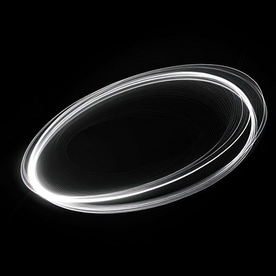 Oval line radius background effect light.