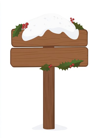 Wooden sign christmas wooden snow.