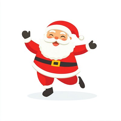 Santa Claus dancing background character santa.