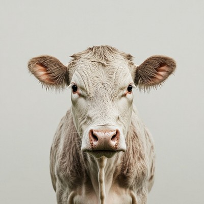 An isolated cow animal photography background.