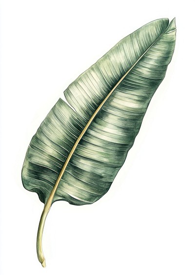 Banana Leaf leaf art illustration.