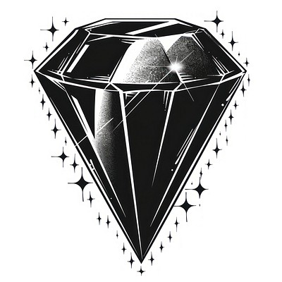 Gem illustration diamond graphic.