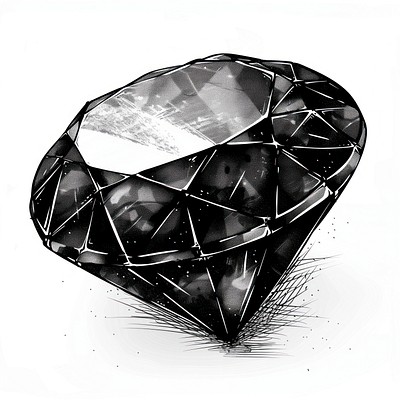 Round gem illustration gemstone diamond.