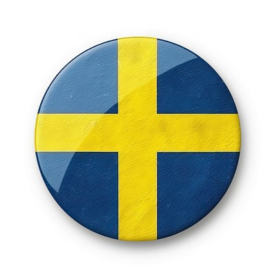 Sweden symbol sweden button.