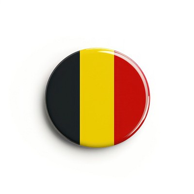 Belgium belgium symbol button.