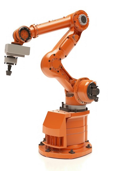 Robot arm industrial machine factory.