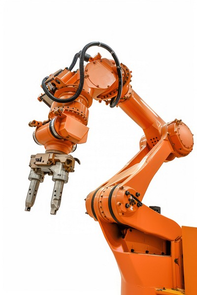 Robot arm industrial machine factory.