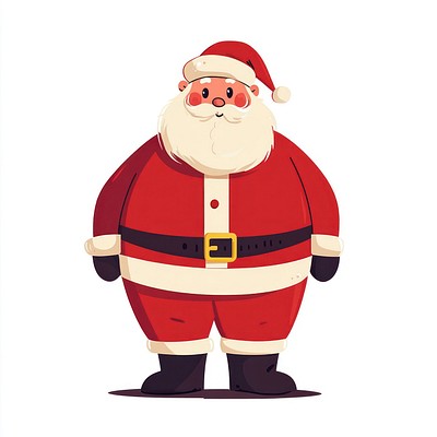 Santa full body illustration santa christmas.