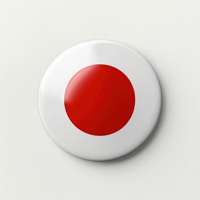 Japan symbol button badge.