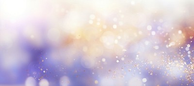 White bokeh background particles abstract glitter.