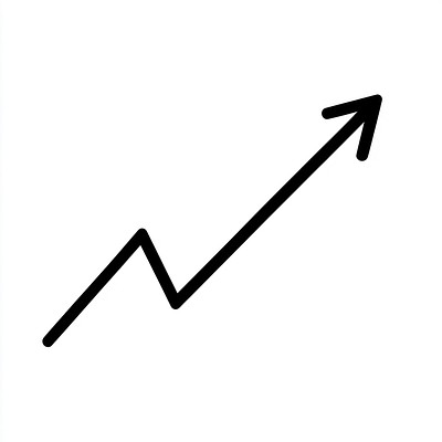 Arrow graph symbol line performance.