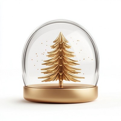 Snow globe christmas decoration festival.