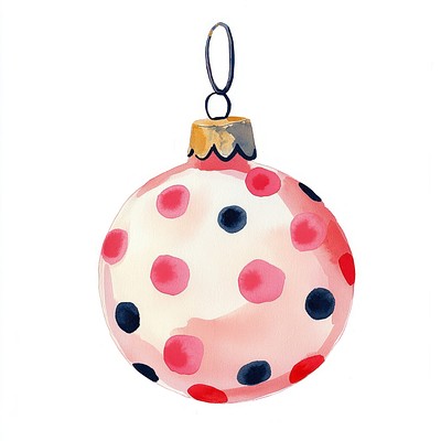 Christmas ornament illustration christmas round.