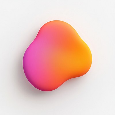 Abstract shape illustration gradient colors.