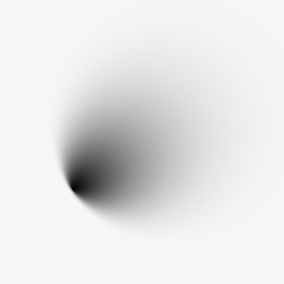 Abstract gradient black hole illustration