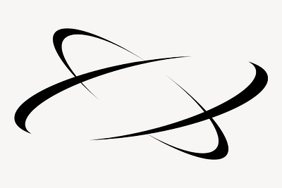 Abstract dynamic black swoosh