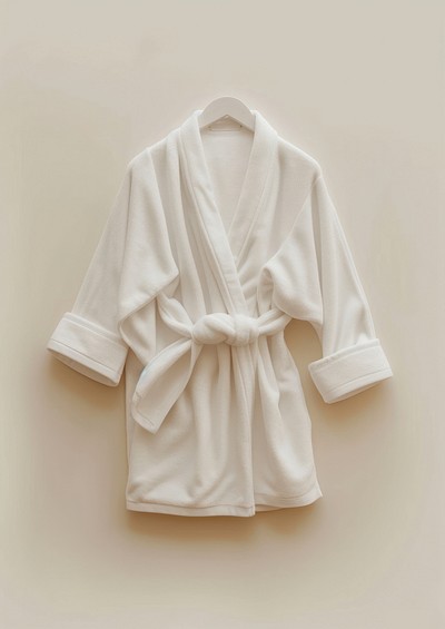 Blouse white robe outerwear.