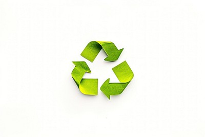 Recycle white background recycling circle.