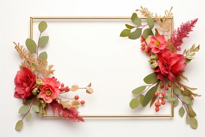 Flower wreath plant frame.