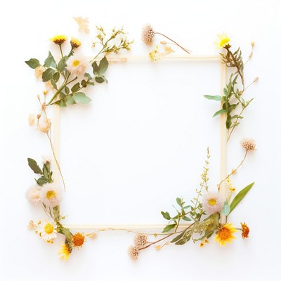 Wreath flower frame plant.