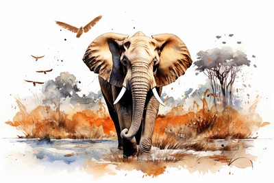 Safari Animal animal wildlife elephant.