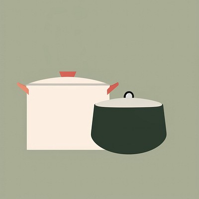 Illustration of cooking pot appliance cookware kitchen.