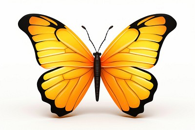 Butterfly animal insect white background.