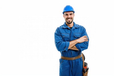 Professional people smiling hardhat helmet.