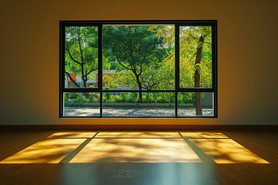 Window see walkpath and street flooring house room.