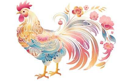 Chinese chicken poultry animal bird.