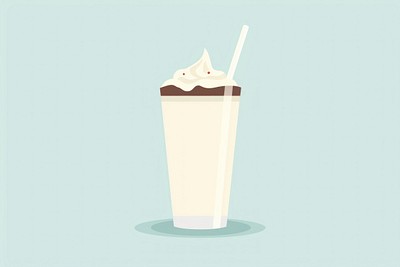 Milk shake with topping milkshake dessert dairy.