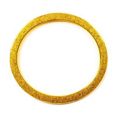 Frame glitter ellipse shape jewelry yellow gold.