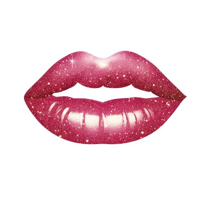 Lips icon cosmetics lipstick white background.