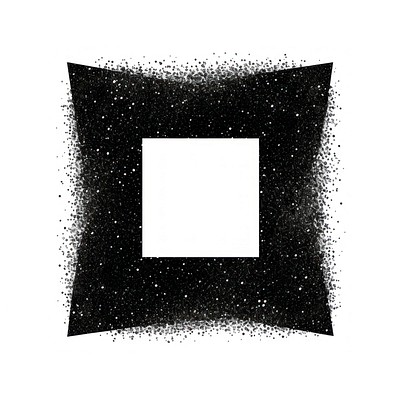 Square icon shape black white background.