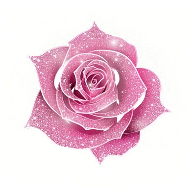 Pink rose icon flower petal plant.