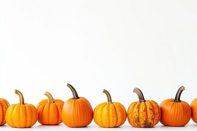 Pumpkins border vegetable squash plant.