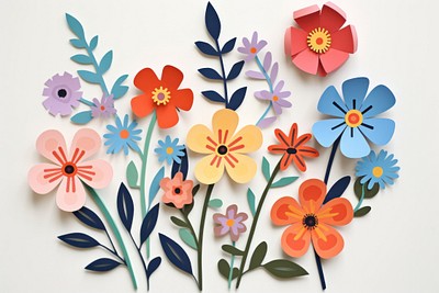 Flowers pattern craft plant.