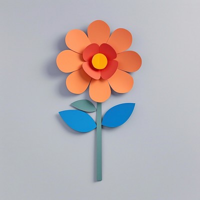 Flower art plant paper.