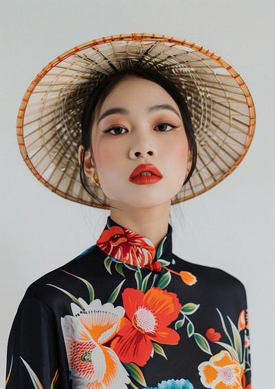 Vietnamese woman clothing portrait photo.