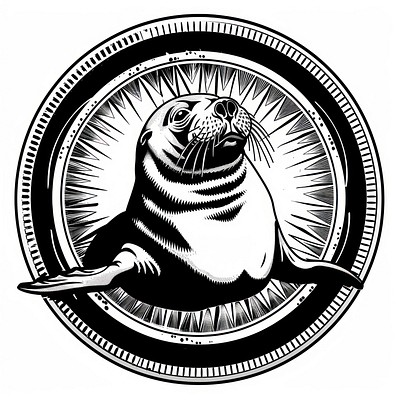 Seal animal mammal smoke pipe.