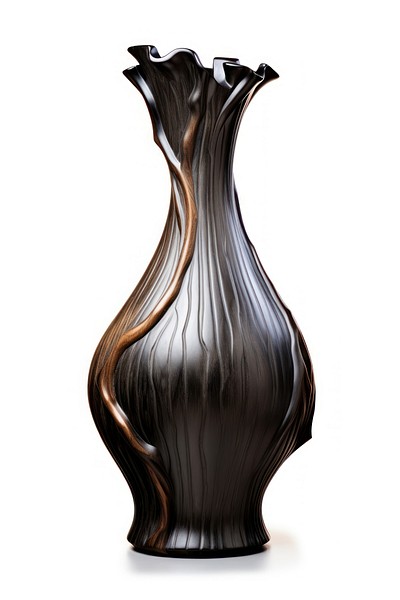 Vase black white background elegance.