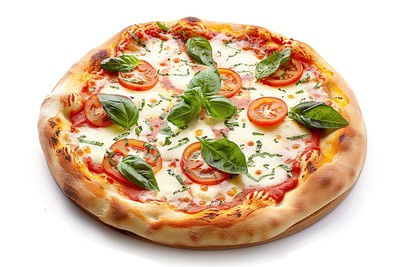 Skillet Neapolitan Margherita Pizza pizza food food presentation.